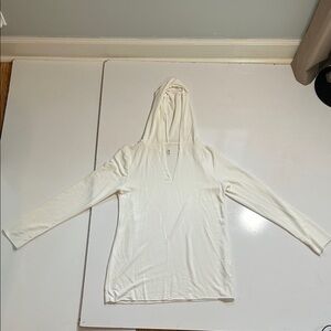 White Long Sleeve Hoodie